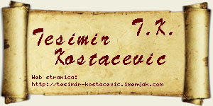 Tešimir Kostačević vizit kartica